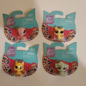 Littlest Pet Shop TV Series Mini Figure Pets Bundle of 4